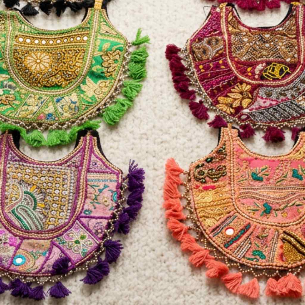 Royal Zari Embroidered Tote Bag