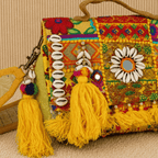 Sunny Flair Yellow Banjara Style Ethnic Bag 
