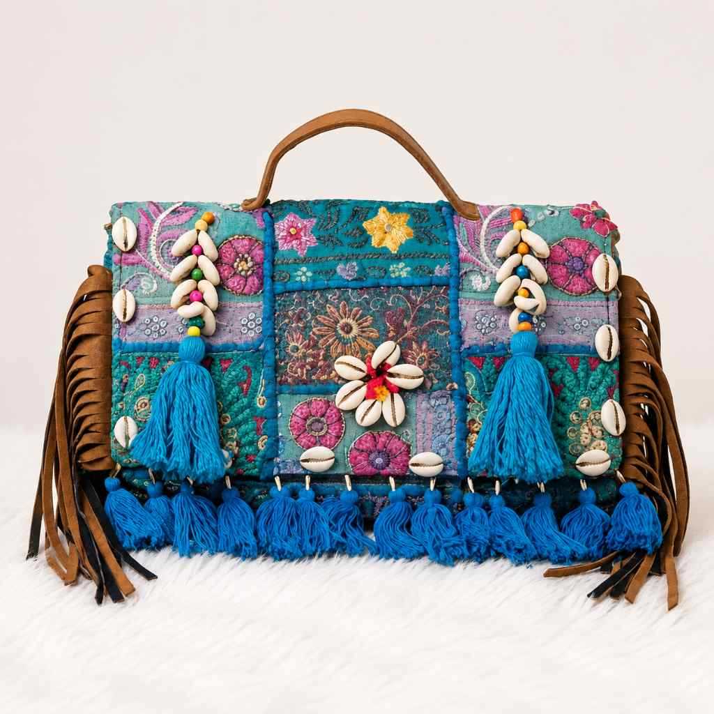 Fusion Bling Embroidered Banjara Handbag