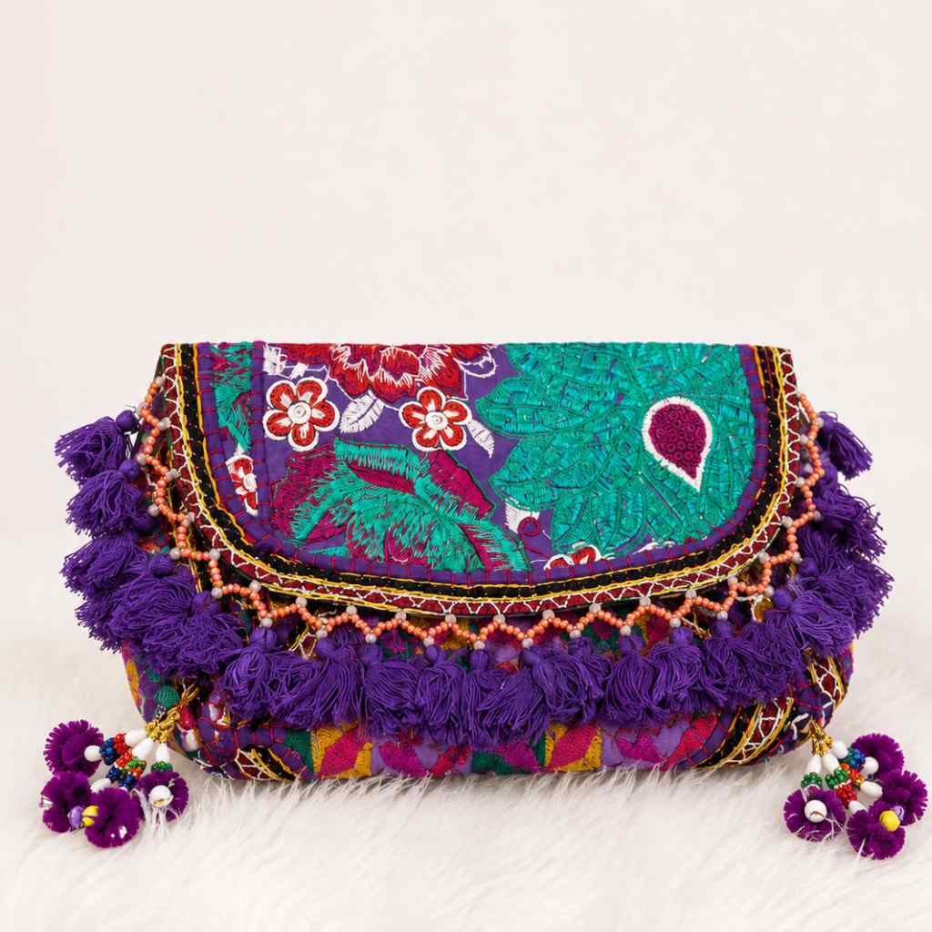 Nomad Banjara Embroidered Sling Purse