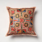 Multicolour Hand Embroidered Cushion Cover for Home Décor