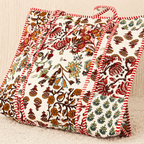 White Printed Tote Bag for Women