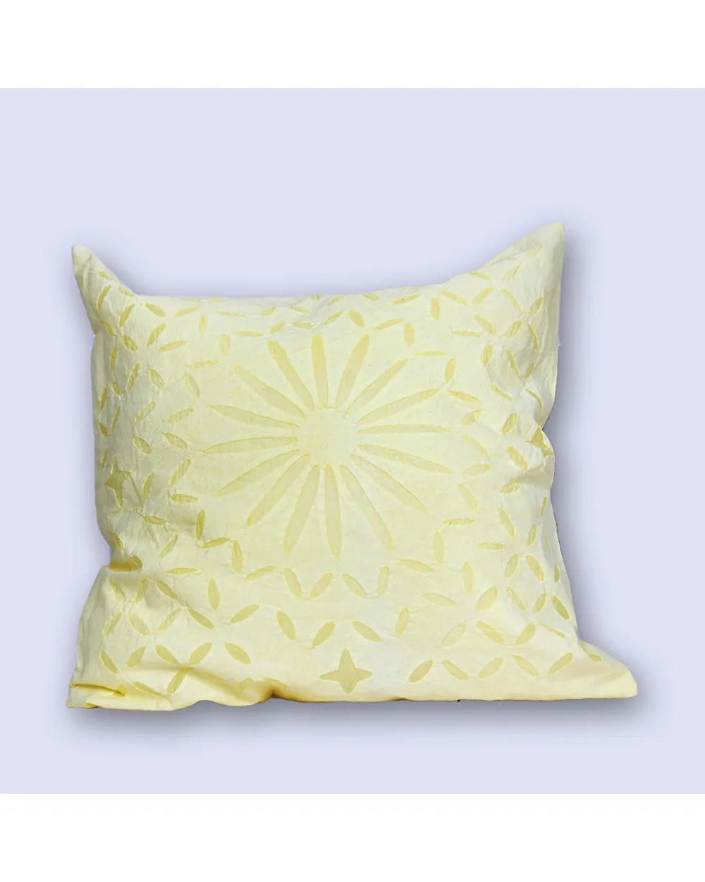 Lemon Dusk – Radiant Starburst Accent Cushion