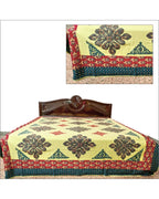 Royal Blossom Mosaic Appliqué Heritage Bed Sheet
