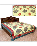 Royal Blossom Mosaic Appliqué Heritage Bed Sheet