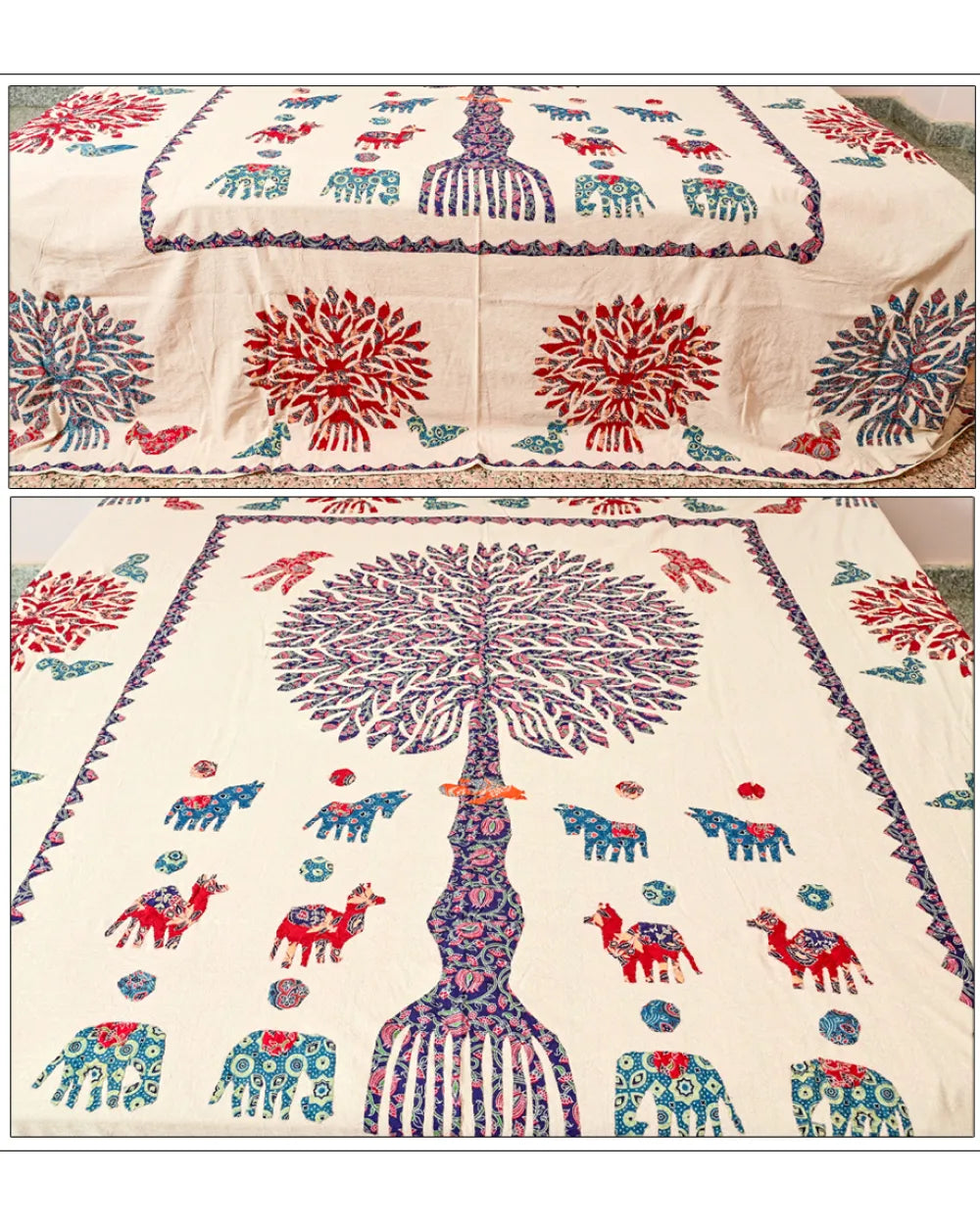 Dreamscape Grove Appliqué Heritage Bedspread Set
