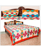 Mosaic Carnival Vibrant Applique Bedsheet