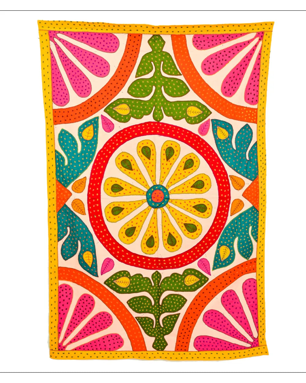 Kaleidoscope Embroidered Table Cover