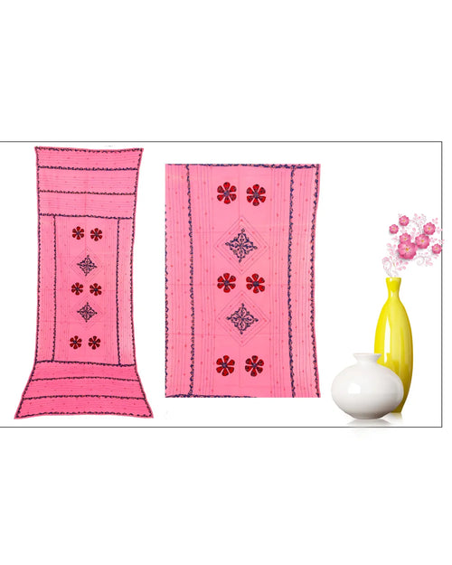 Blossom Reverie – Pink Folk Art Motif Dupatta