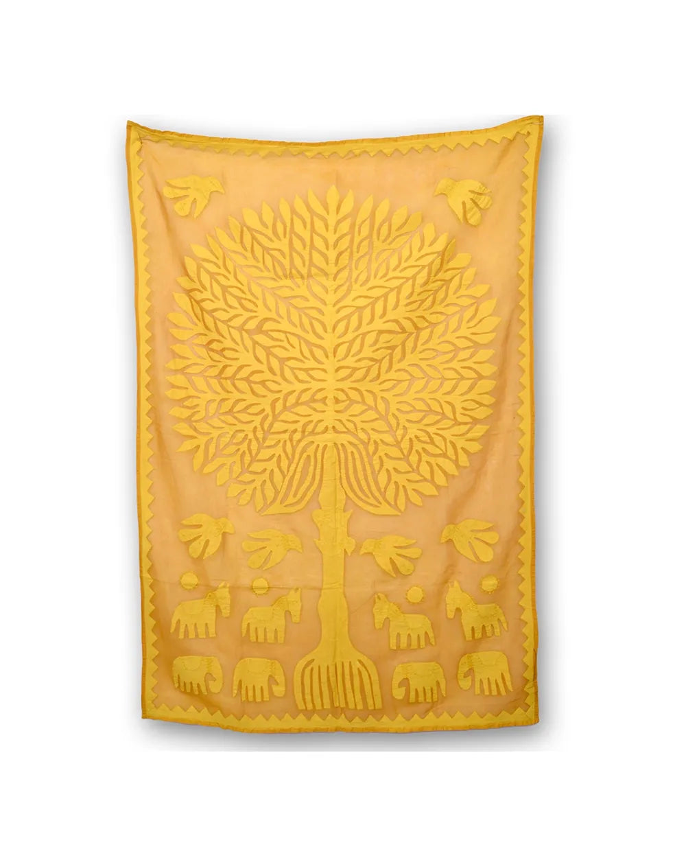 Golden Savannah – Tree of Unity Appliqué wall hanging
