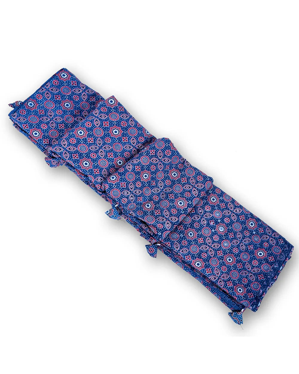 Midnight Mosaic – Geometric Starburst Art Saree