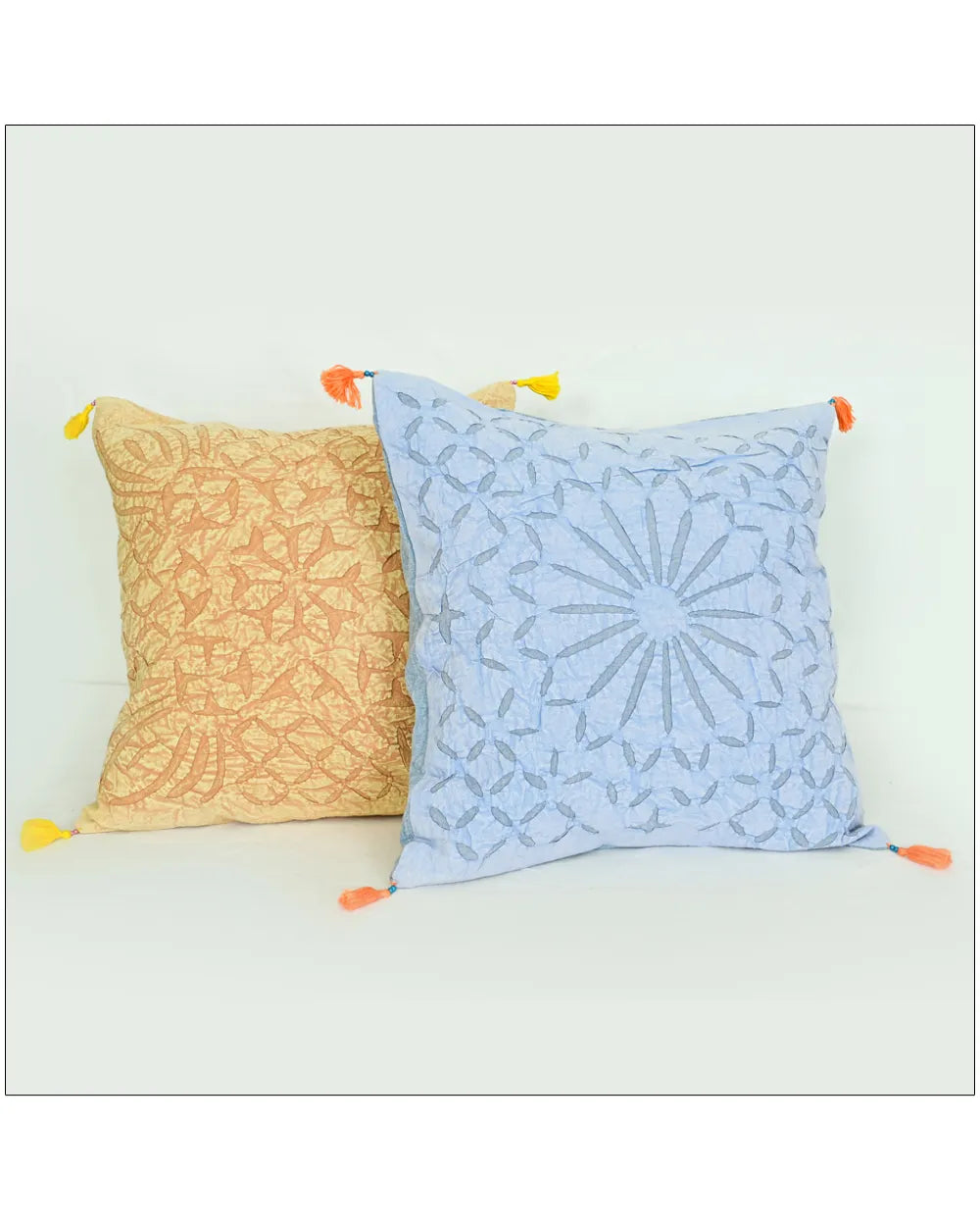 Pastel Radiance – Starburst Tassel Cushion