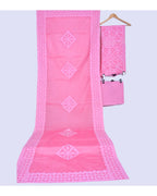 Rose Dream – Floral Lattice Appliqué Suit