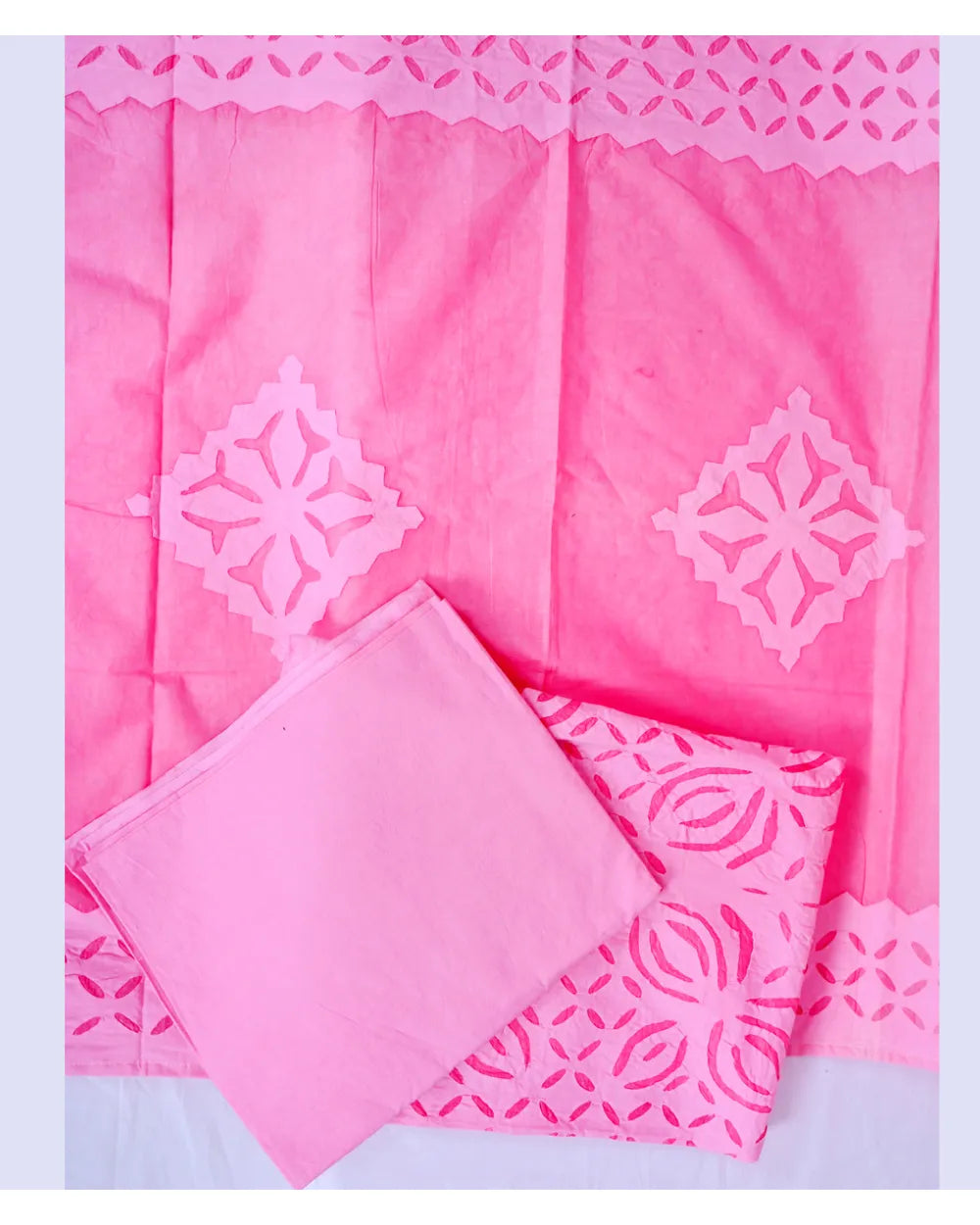 Rose Dream – Floral Lattice Appliqué Suit