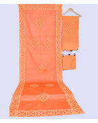 Tangerine Charm – Lattice Appliqué Elegance Suit