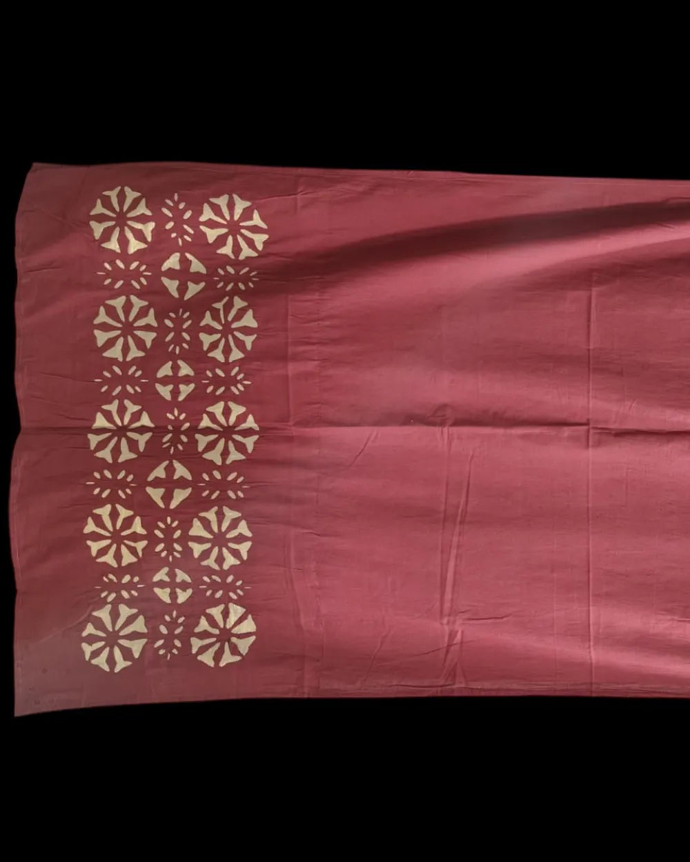 Rustic Blossom – Heritage Medallion Appliqué Curtain