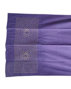 Violet Serenity – Mandala Lattice Appliqué Curtain