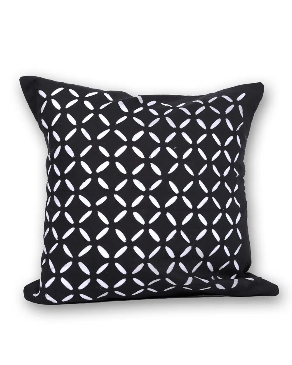 Midnight Mosaic – Contemporary Appliqué Cushion